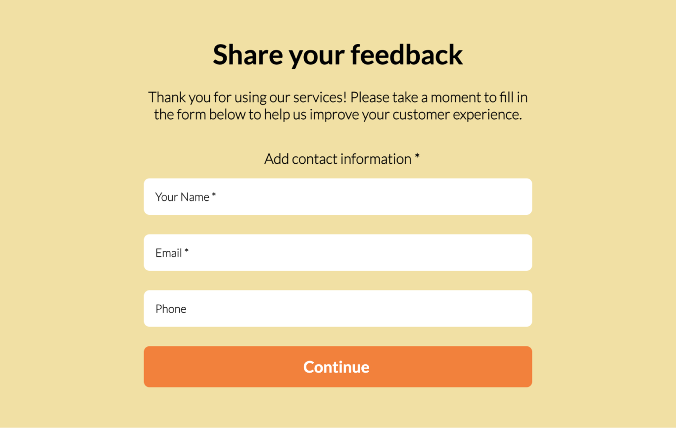 Customer Service Survey Template