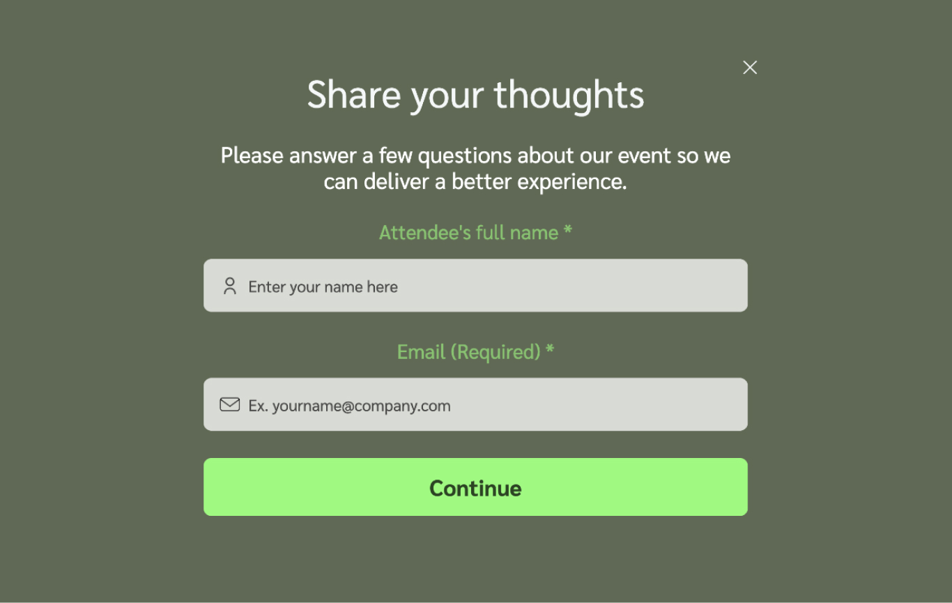 Visitor Feedback Form Template