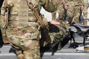 'Warrior Medics' conduct Black Hawk medevac litter training, familiarization flights over Tampa Bay