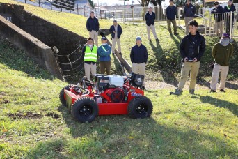 Camp Zama tests remote-controlled lawnmower for safer, efficient landscaping