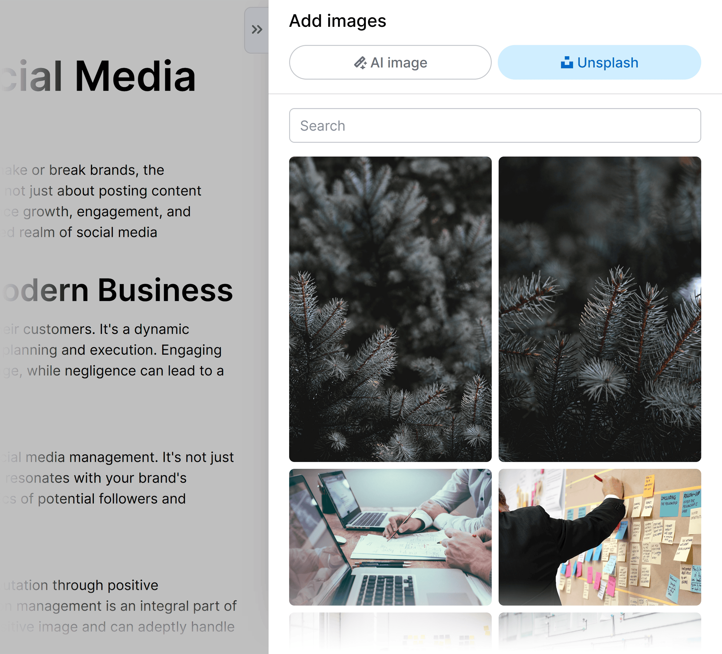 ContentShake &ndash; Unsplash