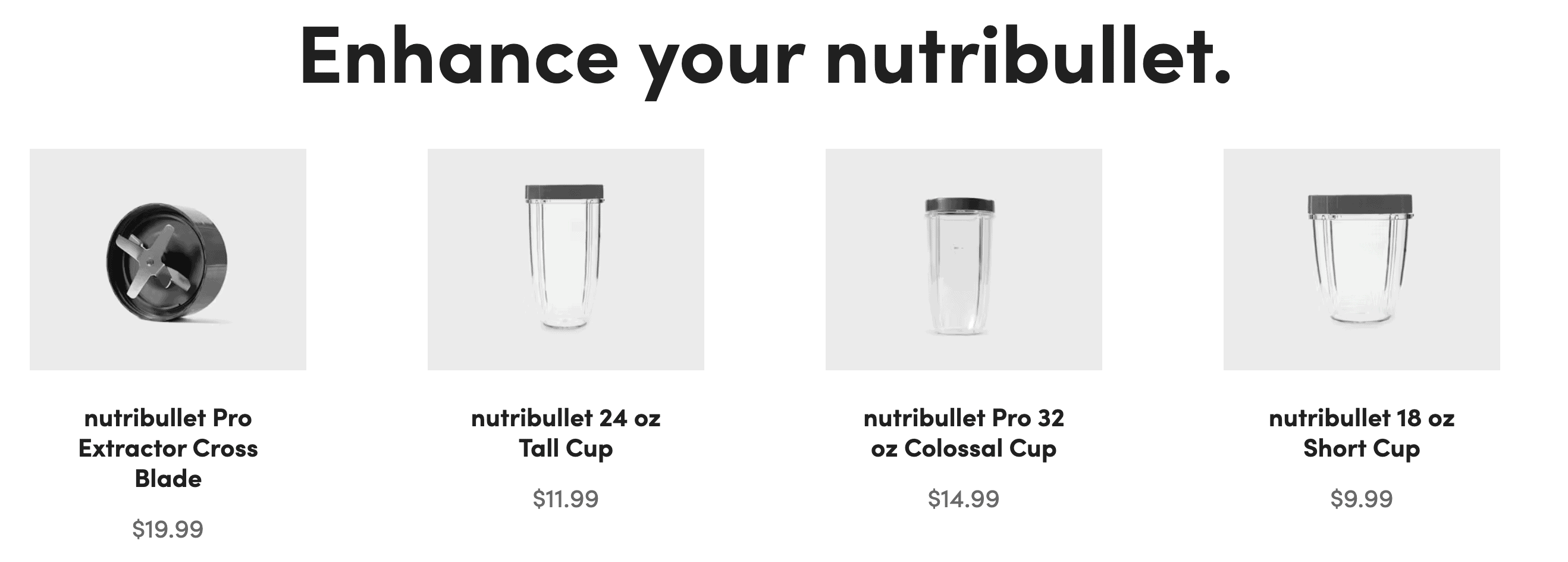 Nutribullet &ndash; Accessories