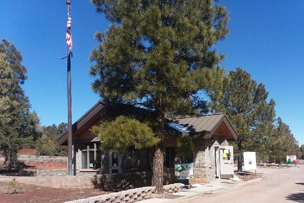 The contact station at Fool Hollow Lake Recreation Area