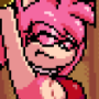 Pixel Amy Rose Stretching