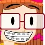 Sammy, a girl with glasses and braces