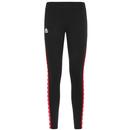 kappa womens anen skinny fit leggings black/red