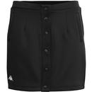 fila vintage womens baquima banda snap button front short skirt black white