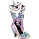 Irregular Choice Cherry On Top Ice Cream Sundae Boots in Blue/Silver 4606-8B 