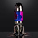 Mathmos Fireflow Candle Lava Lamp in Black with Pink and blue lava