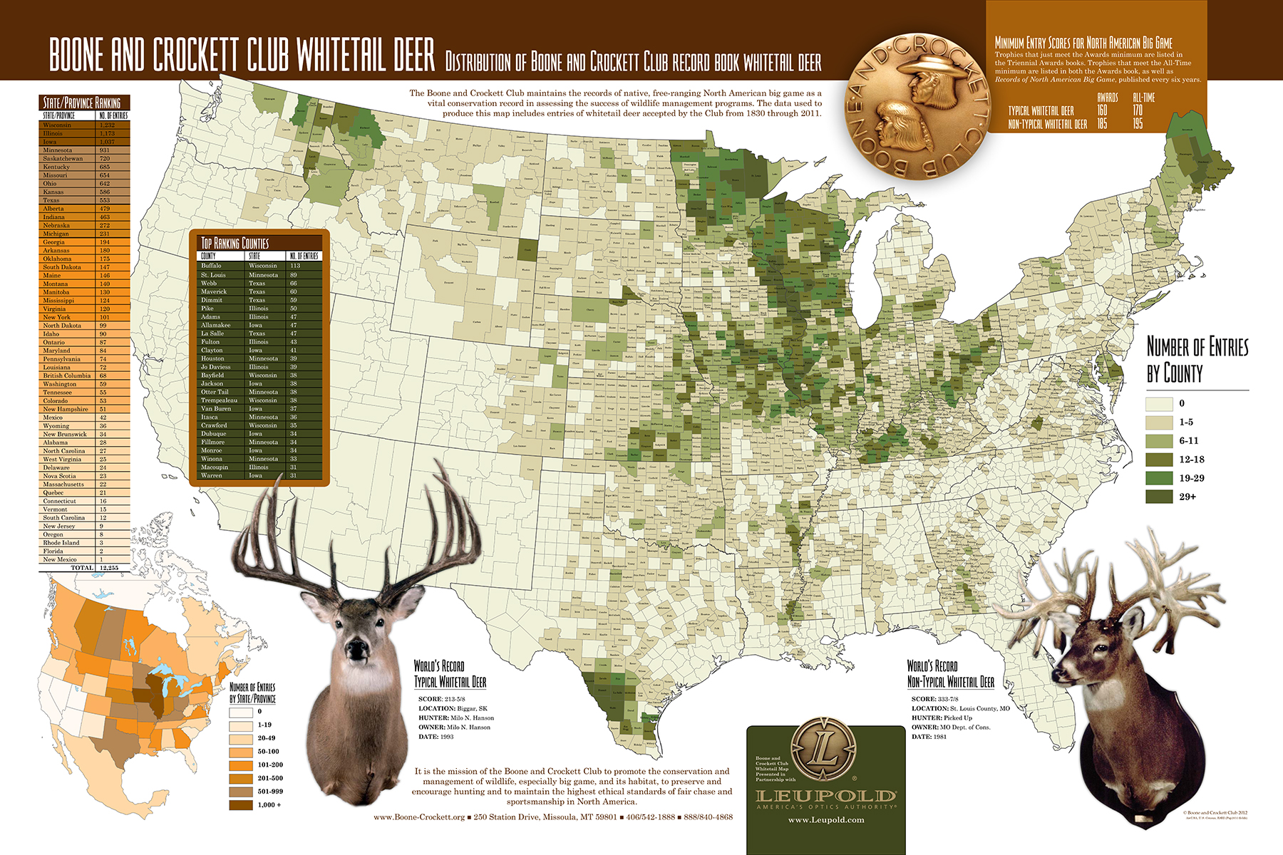 Whitetail Deer Density Map