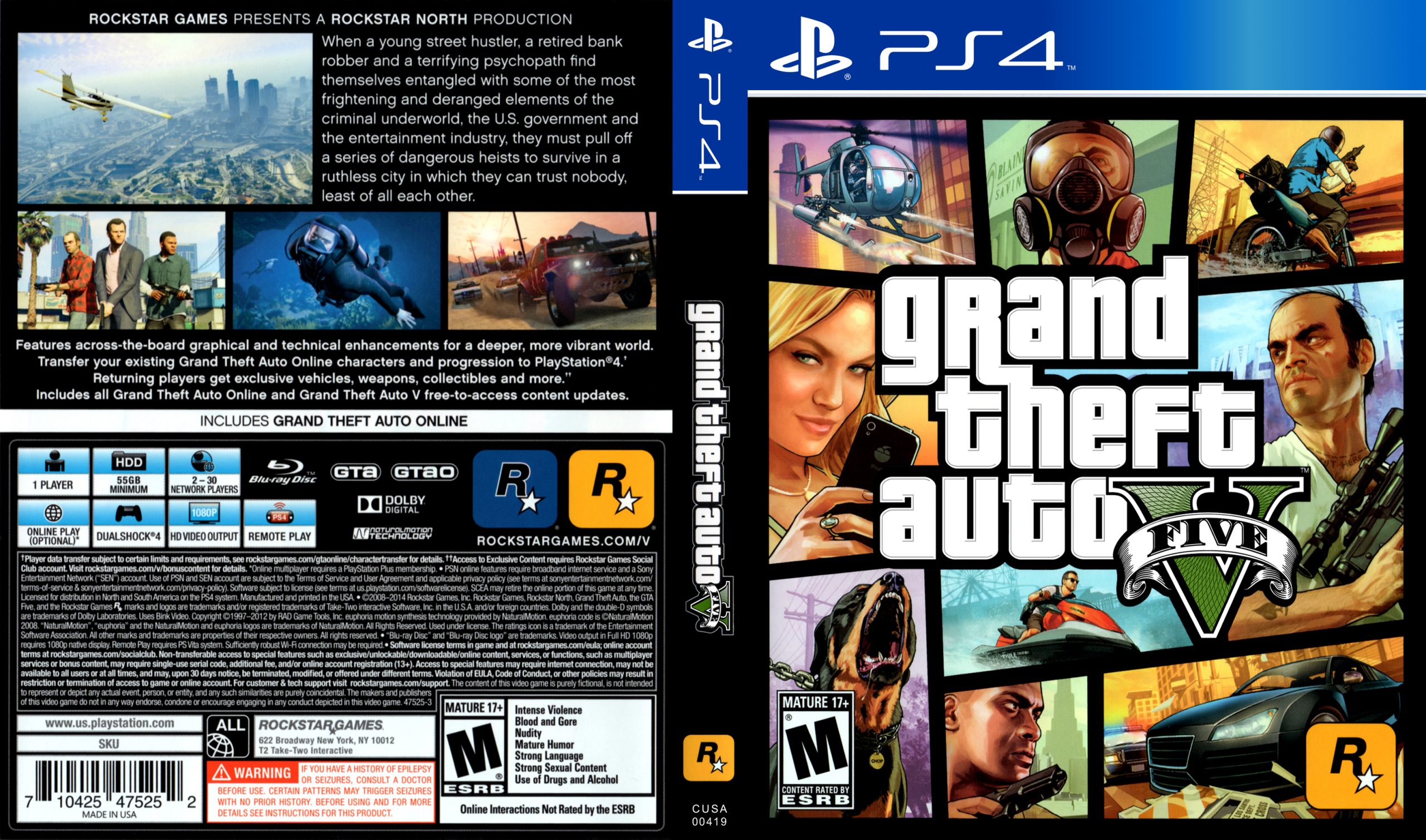 Download Grand Theft Auto V (A0127-V0100) (CUSA00411) PS4 PKG [AUCTOR ...