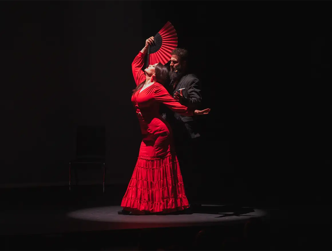 A man dancing flamenco at the Authentic Flamenco show in Houston - Authentic Flamenco Fort Worth: A Traditional Spanish Show