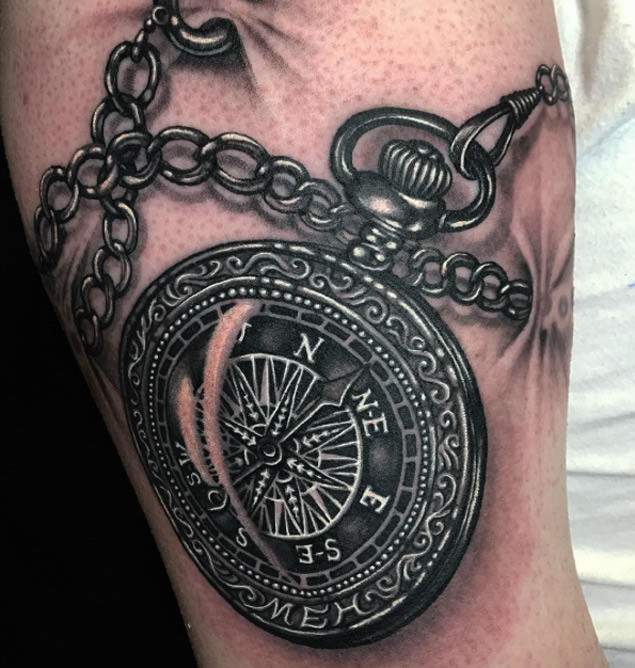 50 Compass Tattoos For Men 2023 Designs  Meanings