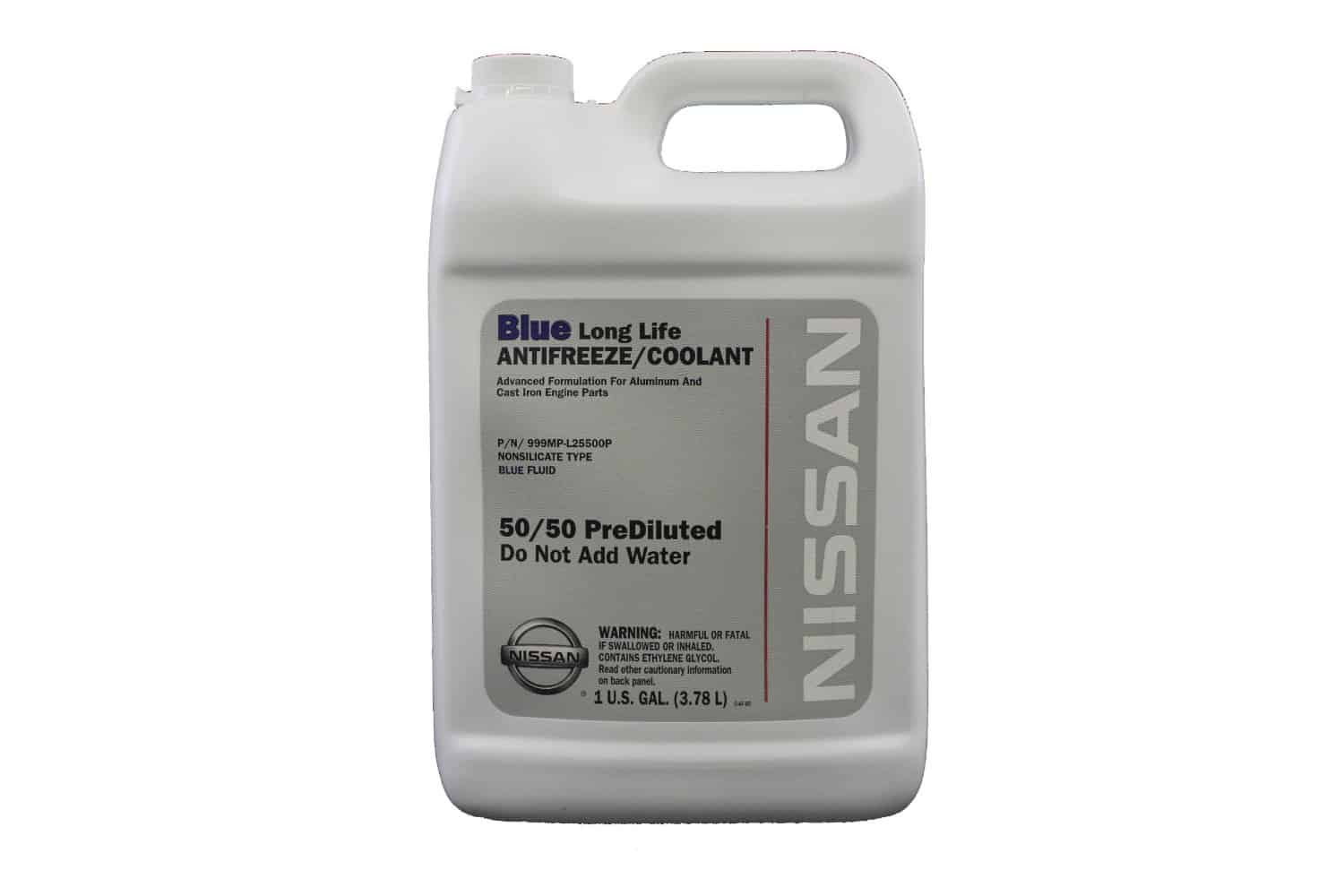 Bottle of Nissan coolant