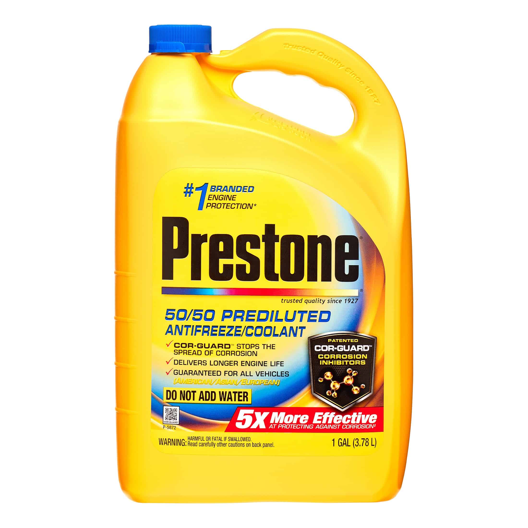 Bottle of Prestone Antifreeze