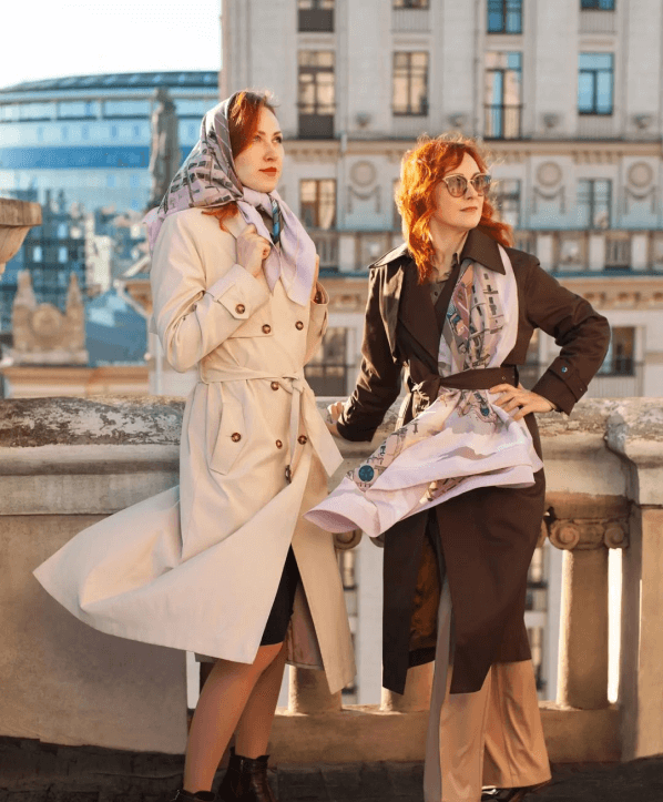 Эксклюзивные шелковые платки с мотивами Беларуси