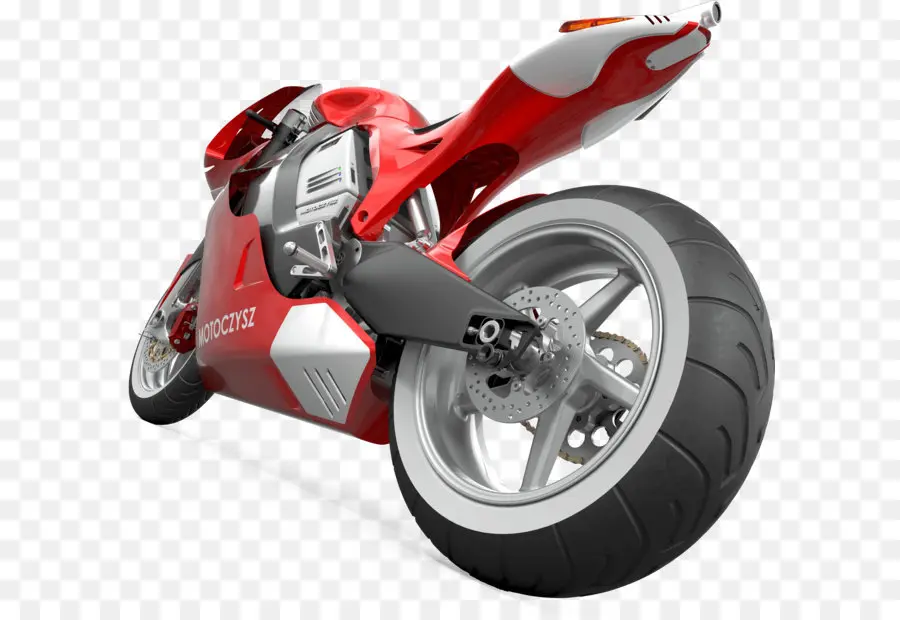 Motocicletta sportiva rossa