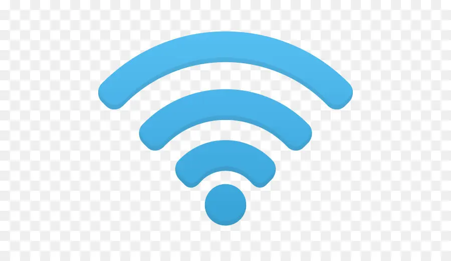 Blue WiFi Icon for Internet Connection