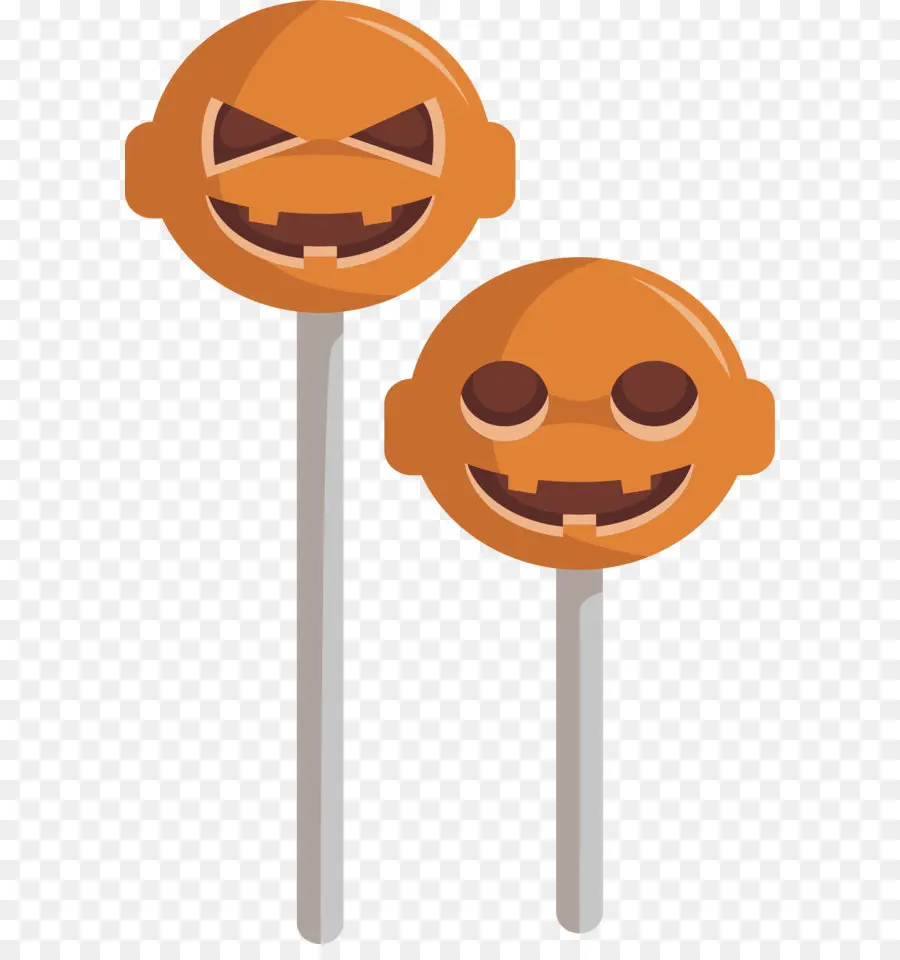 Lollipops màu cam theo chủ đề Halloween