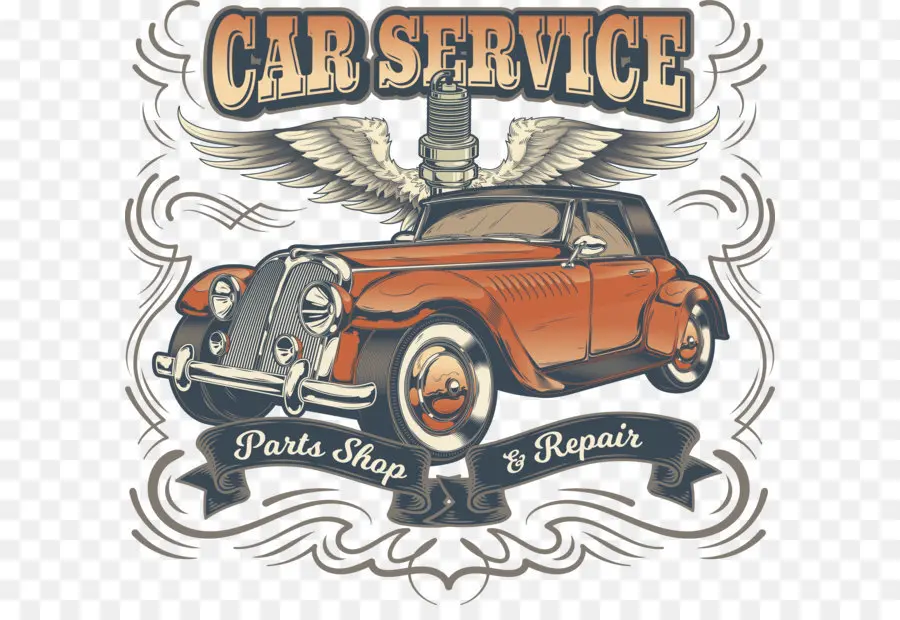 Oldtimer-Service-Poster