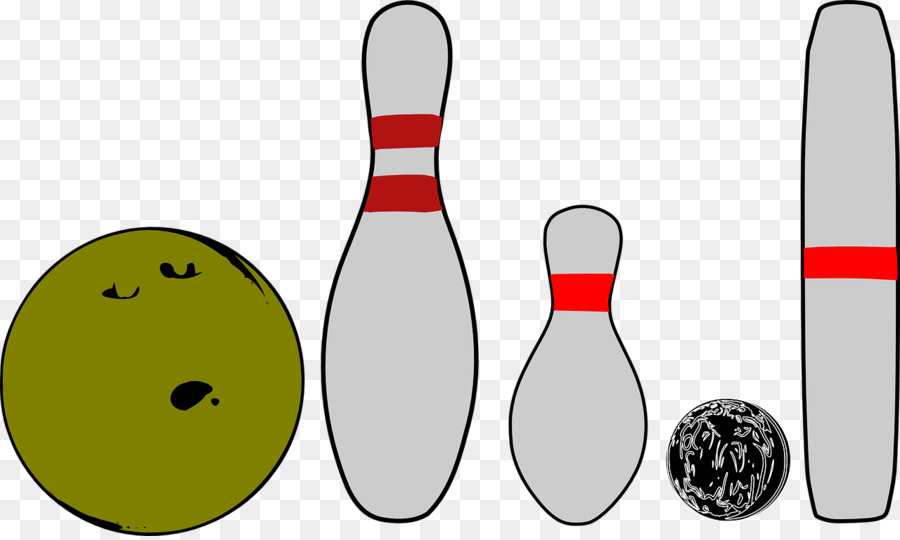 Bowling-Pins und Bälle