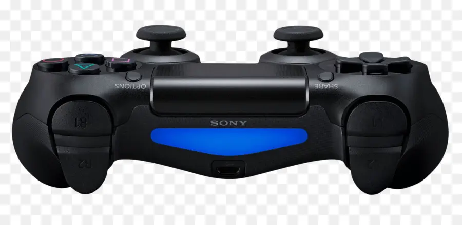 Controller di gioco nero per PlayStation