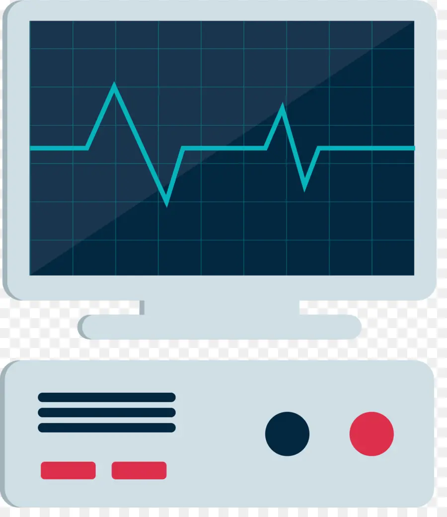 Illustration eines EKG-Geräts