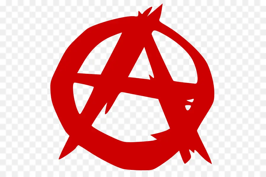 Rotes Anarchie-Symbol