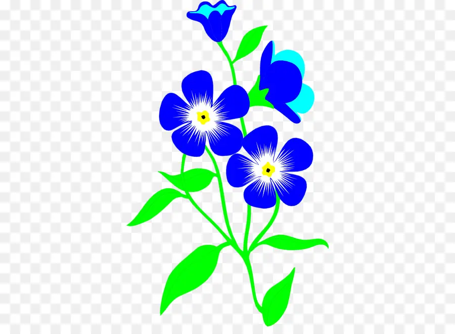 Fiori blu in fiore