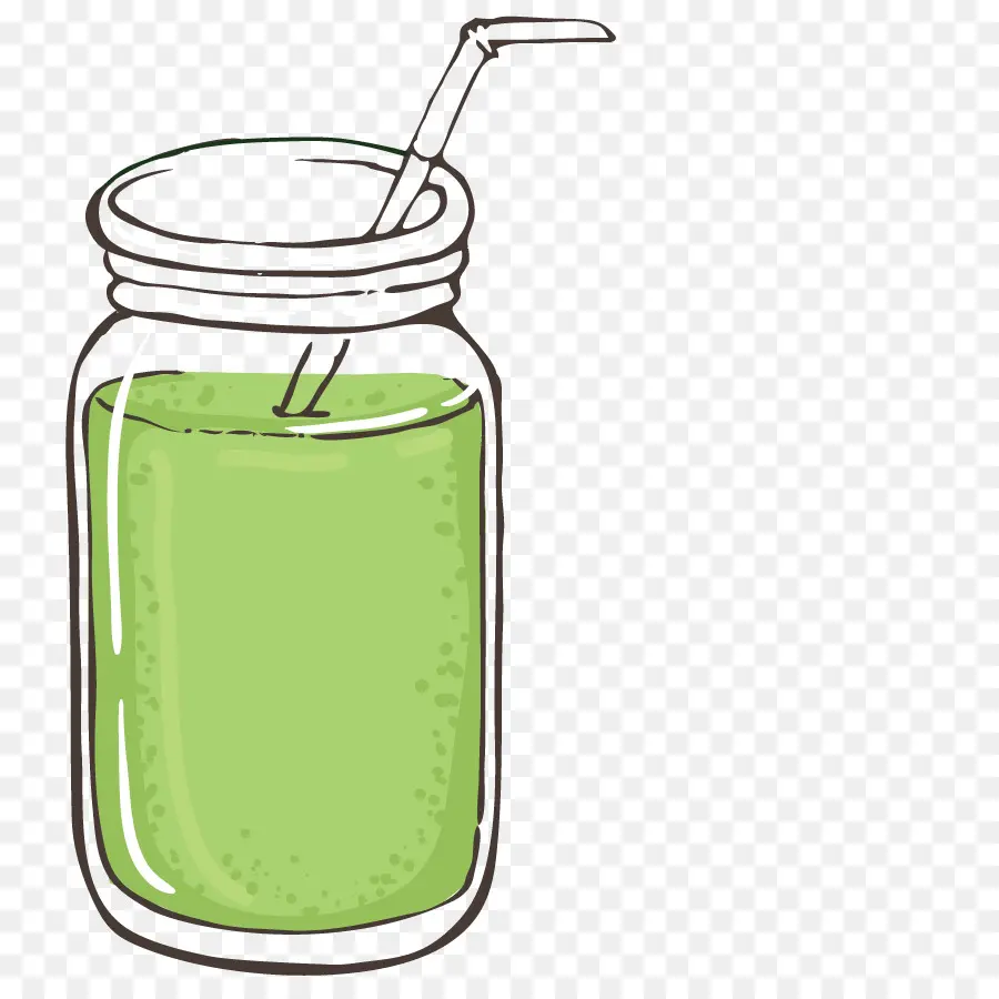 Gesunder grüner Smoothie im Glas