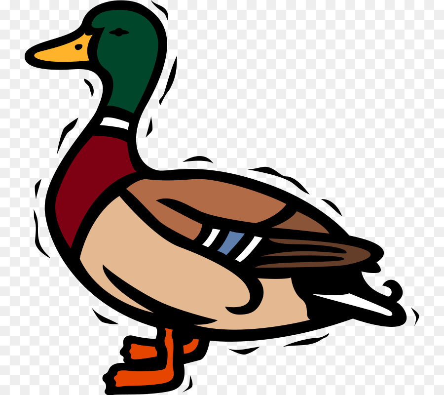 pond with ducks clipart