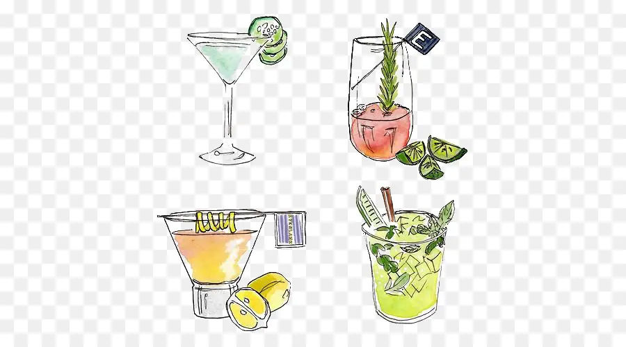 Các loại cocktail với trang trí