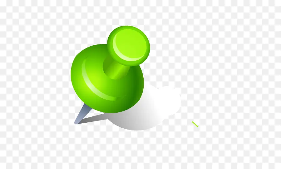 Grüne Push-Pin-Illustration