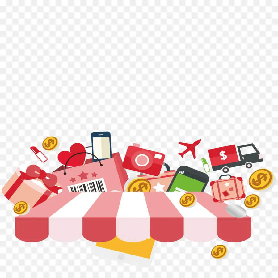 E-Commerce-Shopping-Symbole