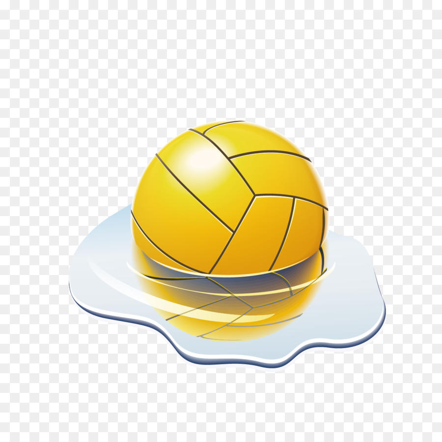 Gelbe Wasserball-Ball-Illustration