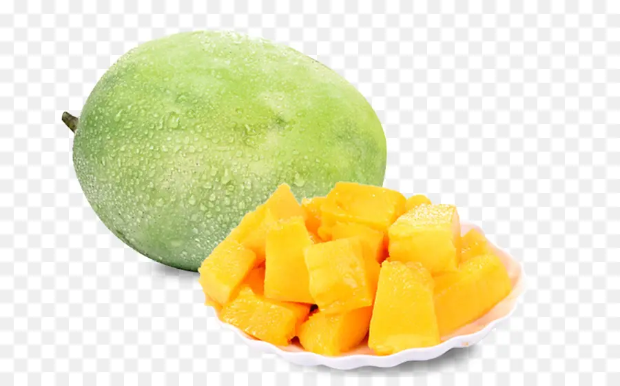 Frische Mango mit Scheiben