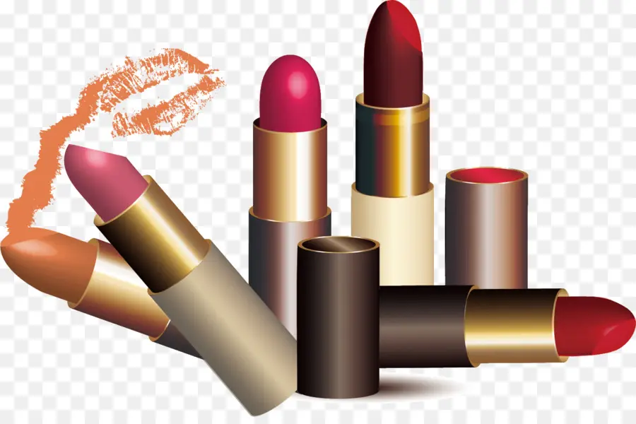 Bunte Lippenstifte für Make-up