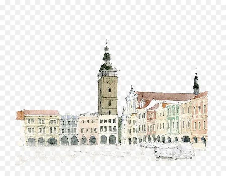 Stadtplatz-Illustration