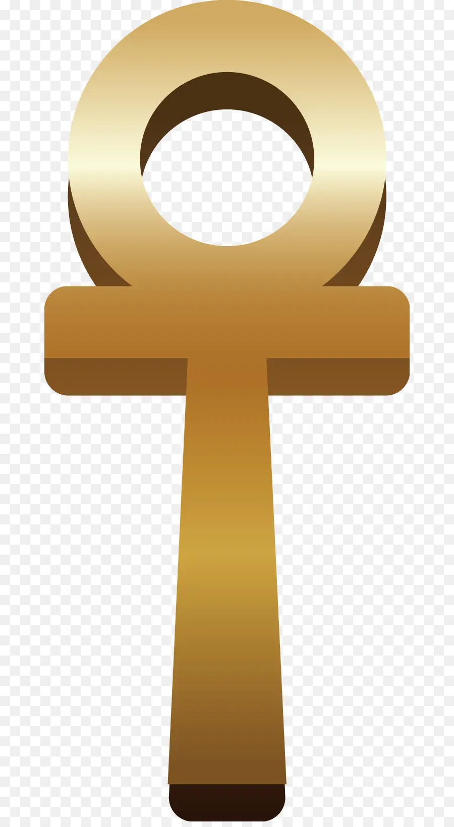 Goldenes Ankh-Symbol