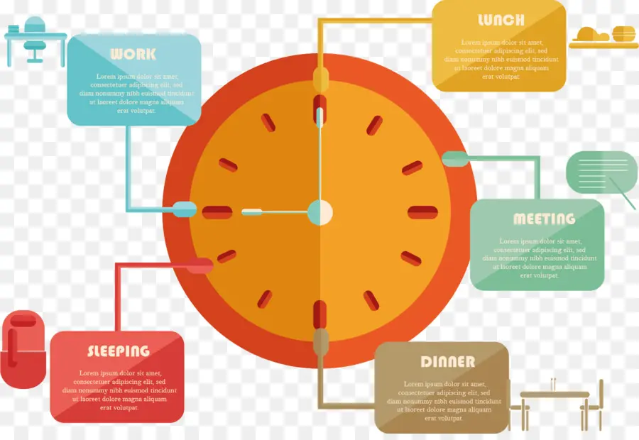 Lịch trình hàng ngày Infographic