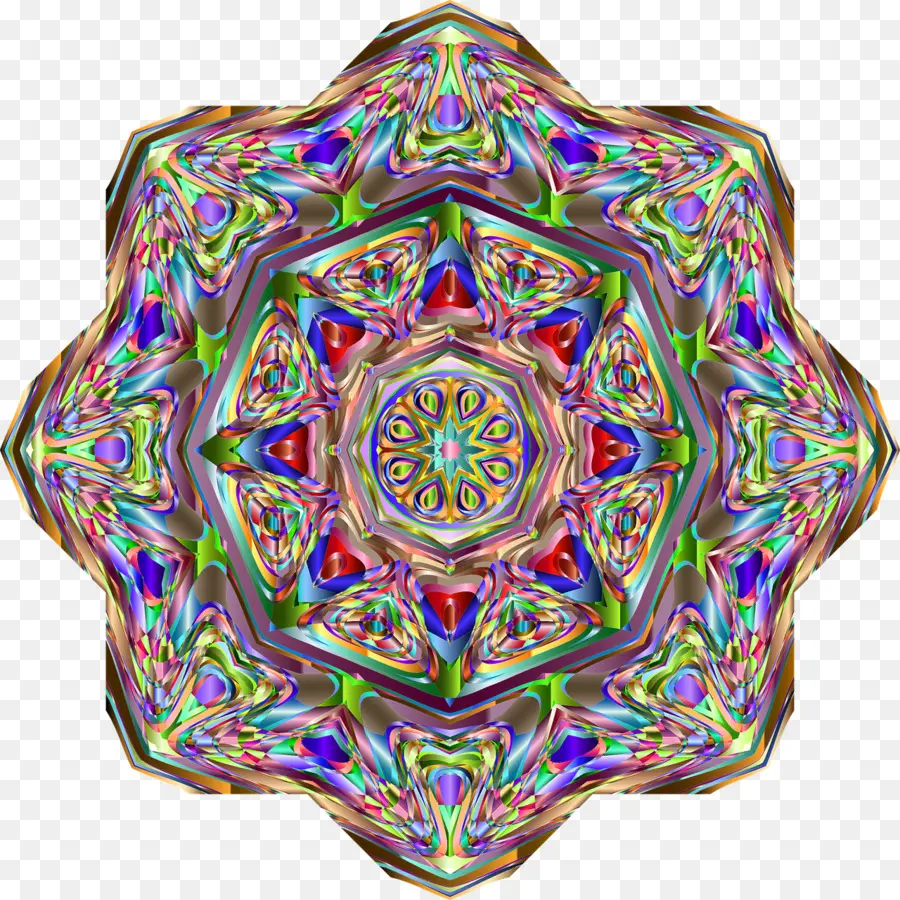 Modello mandala colorato