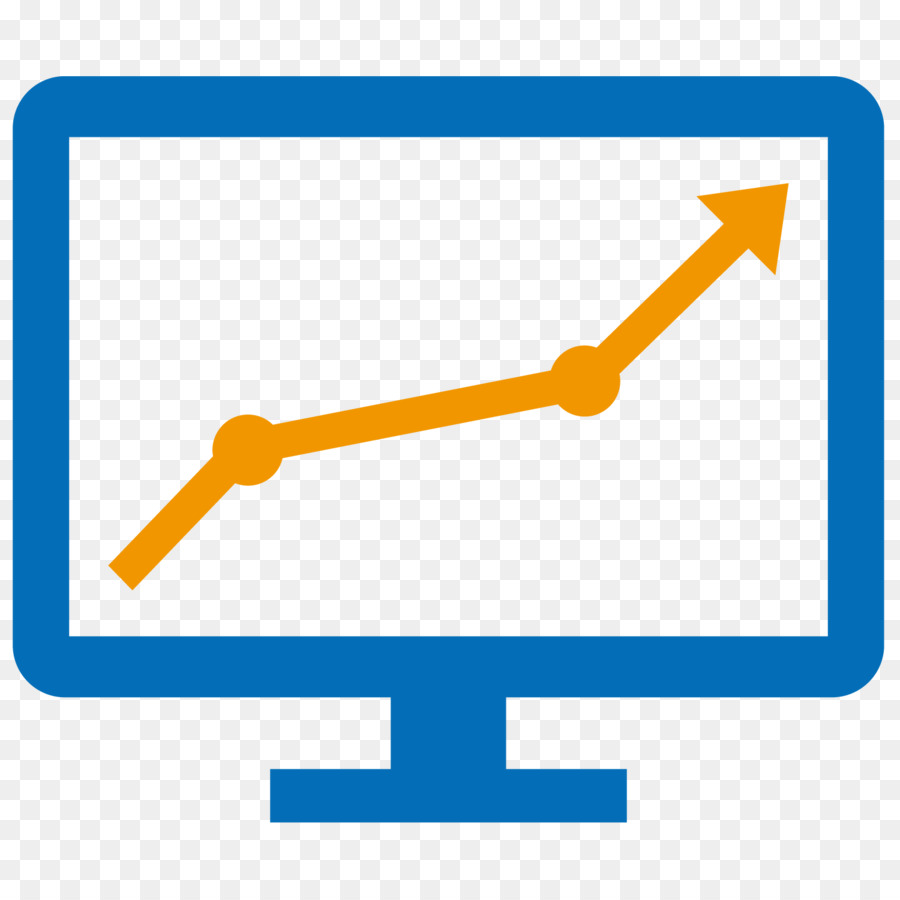 Diagramm auf dem Computerbildschirm-Symbol