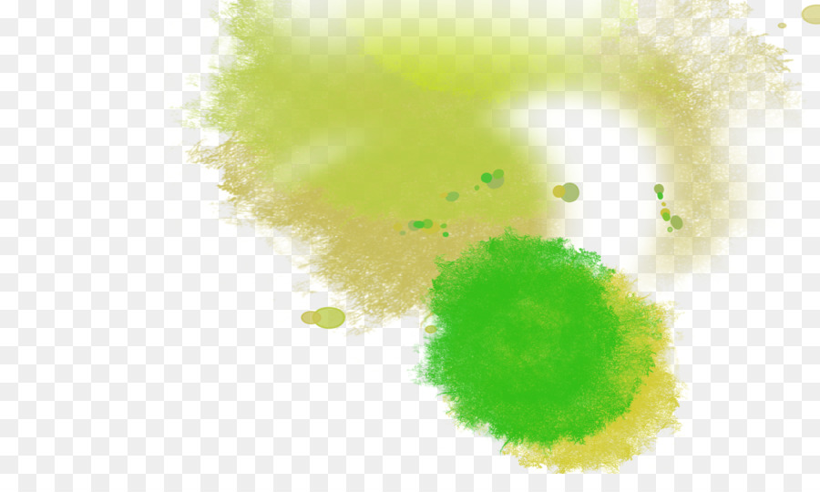 Spruzzi di colore giallo e verde