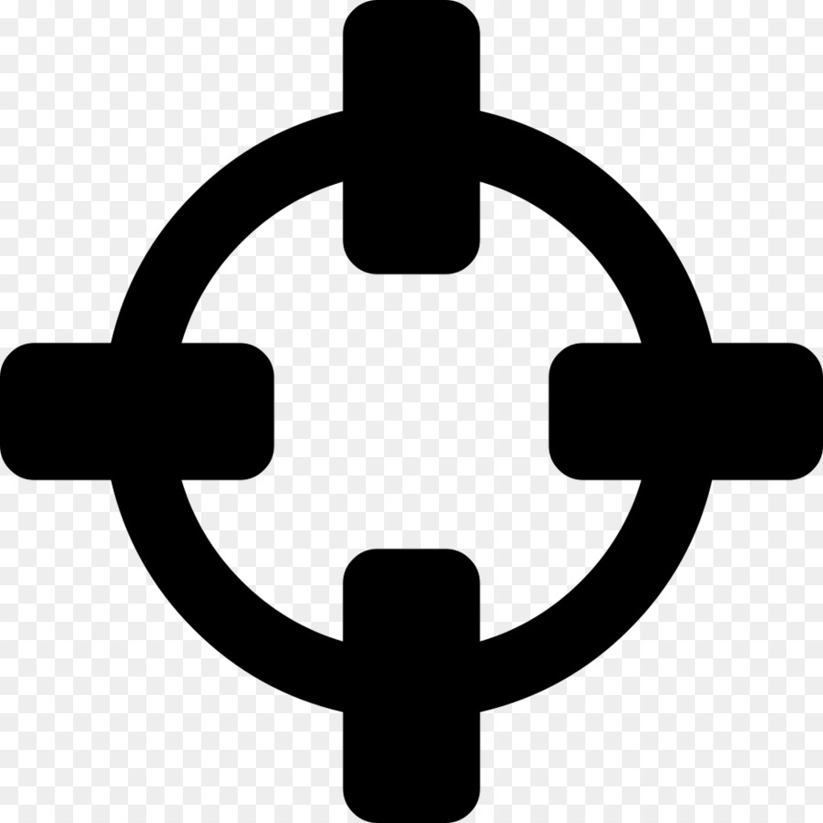 Schwarzes Zielsymbol