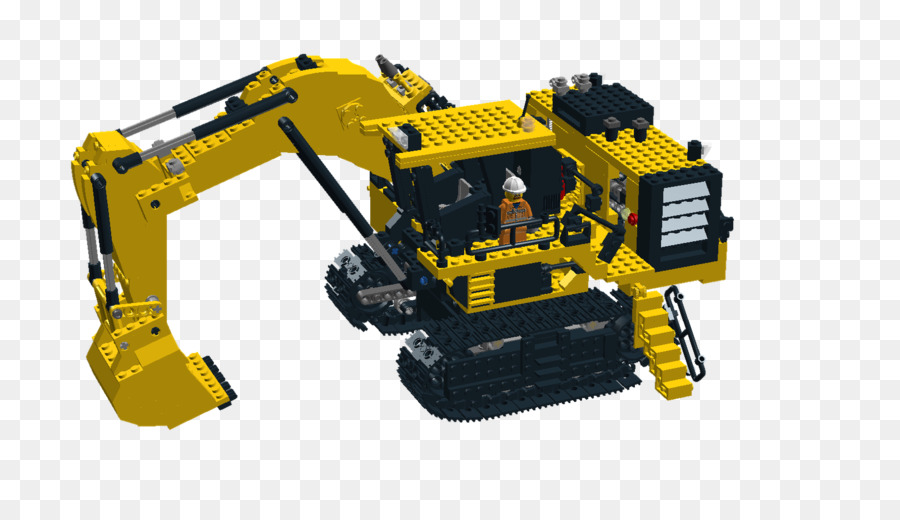 Giocattolo escavatore giallo Lego