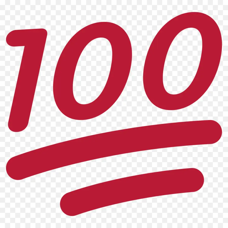 Simbolo Emoji 100 Rosso