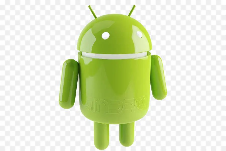 Robot Android verde con logo N