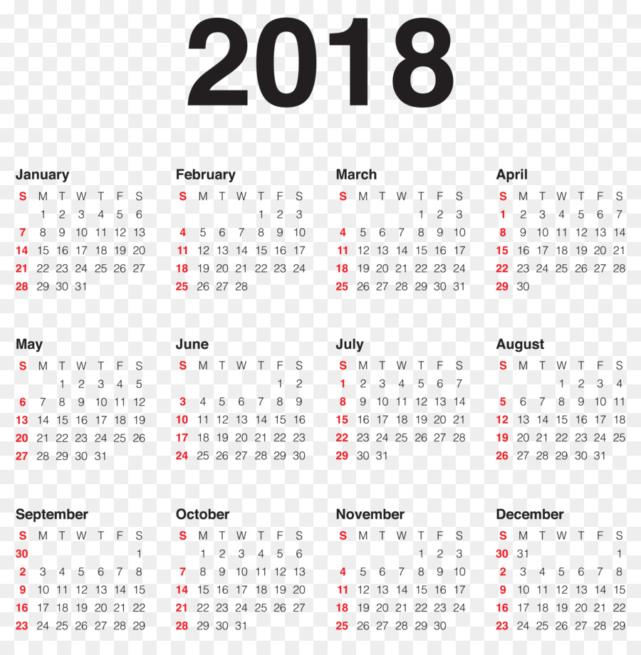 Jahreskalender 2018