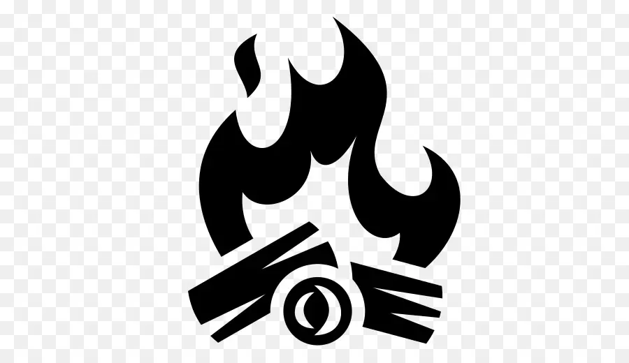 Schwarzes Lagerfeuer-Symbol