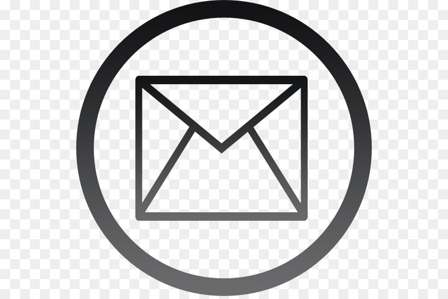 Schwarz-weißes E-Mail-Symbol